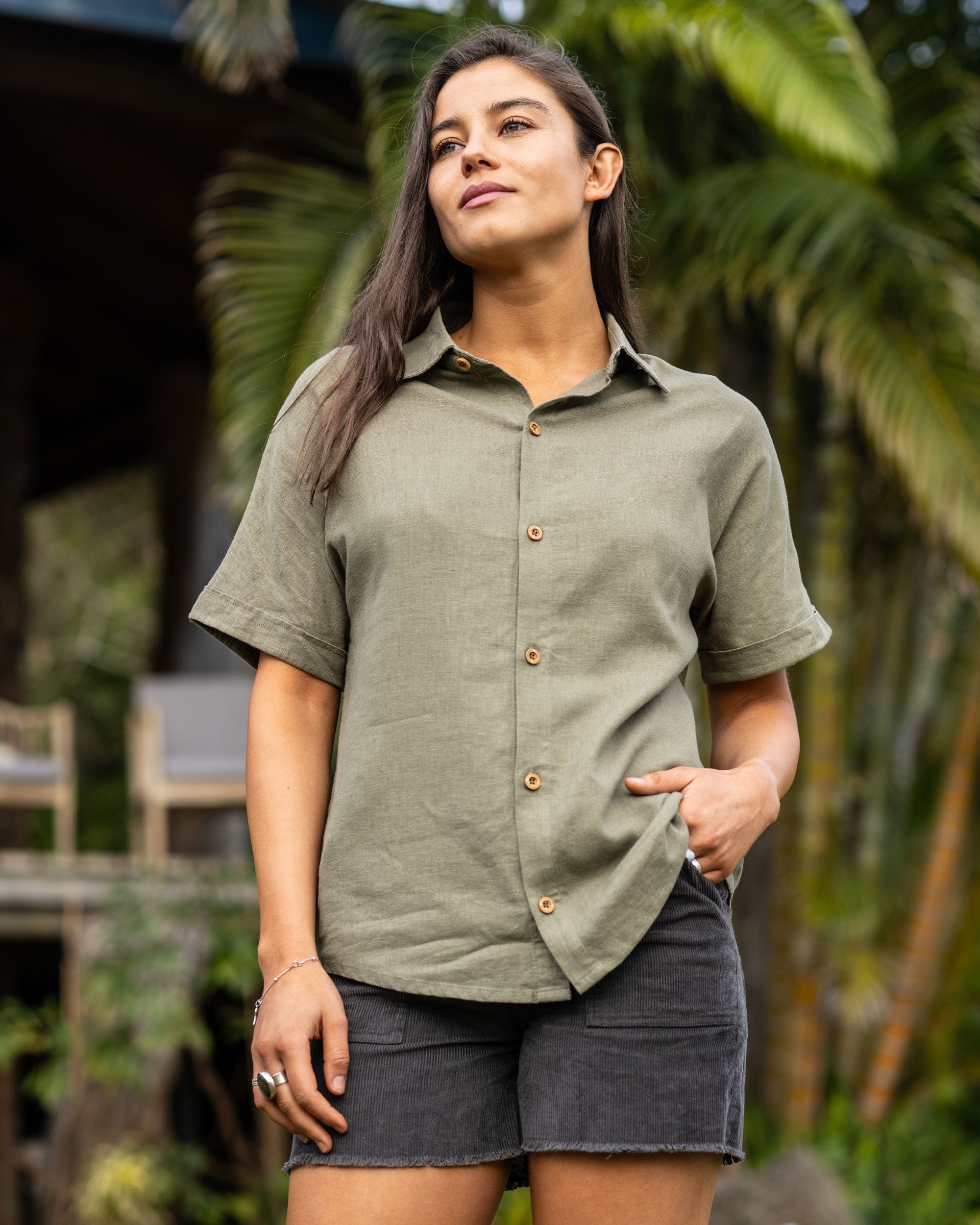 Camisa Lino Ginka Mujer