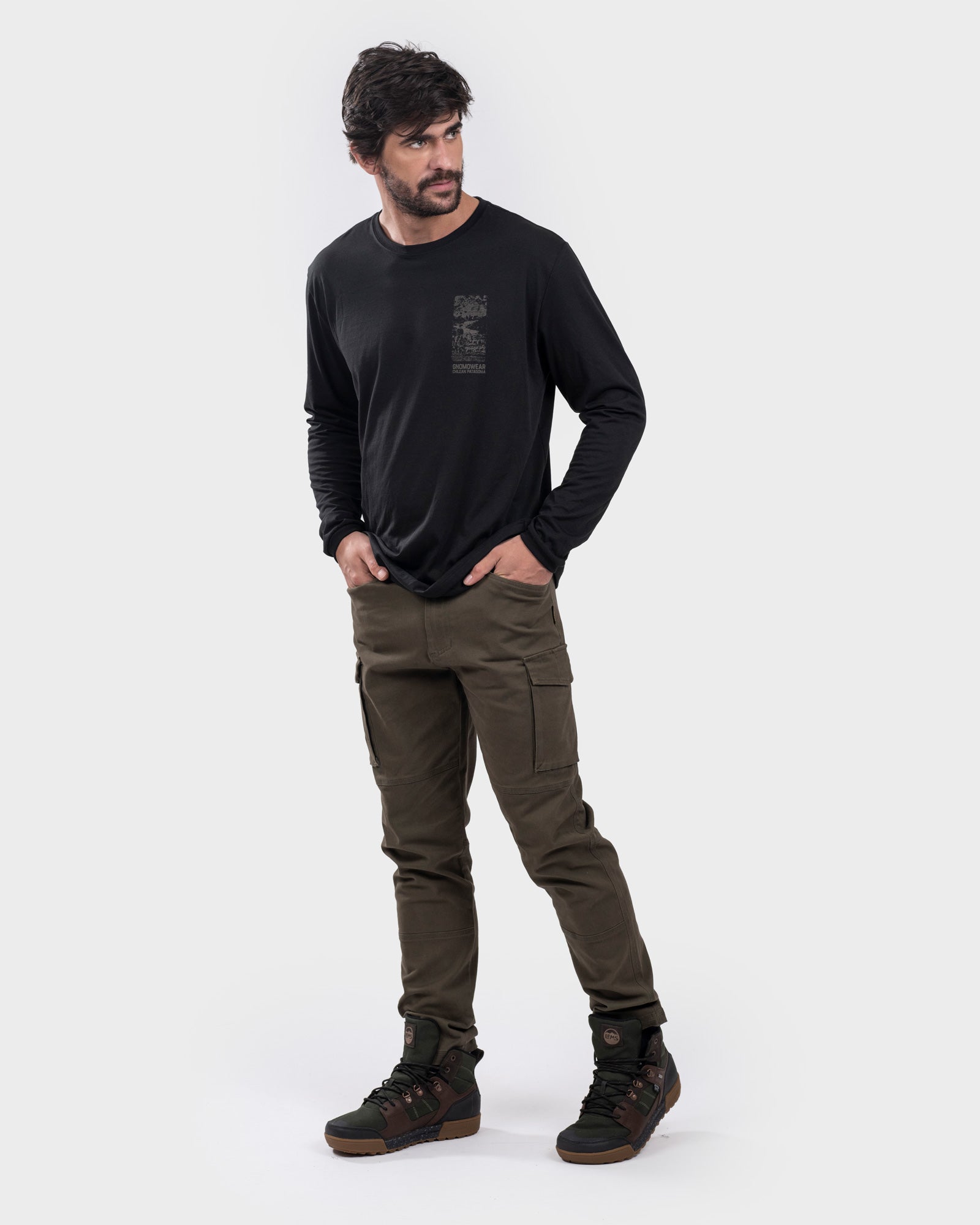 Polera Eco Manga Larga M-9 Hombre