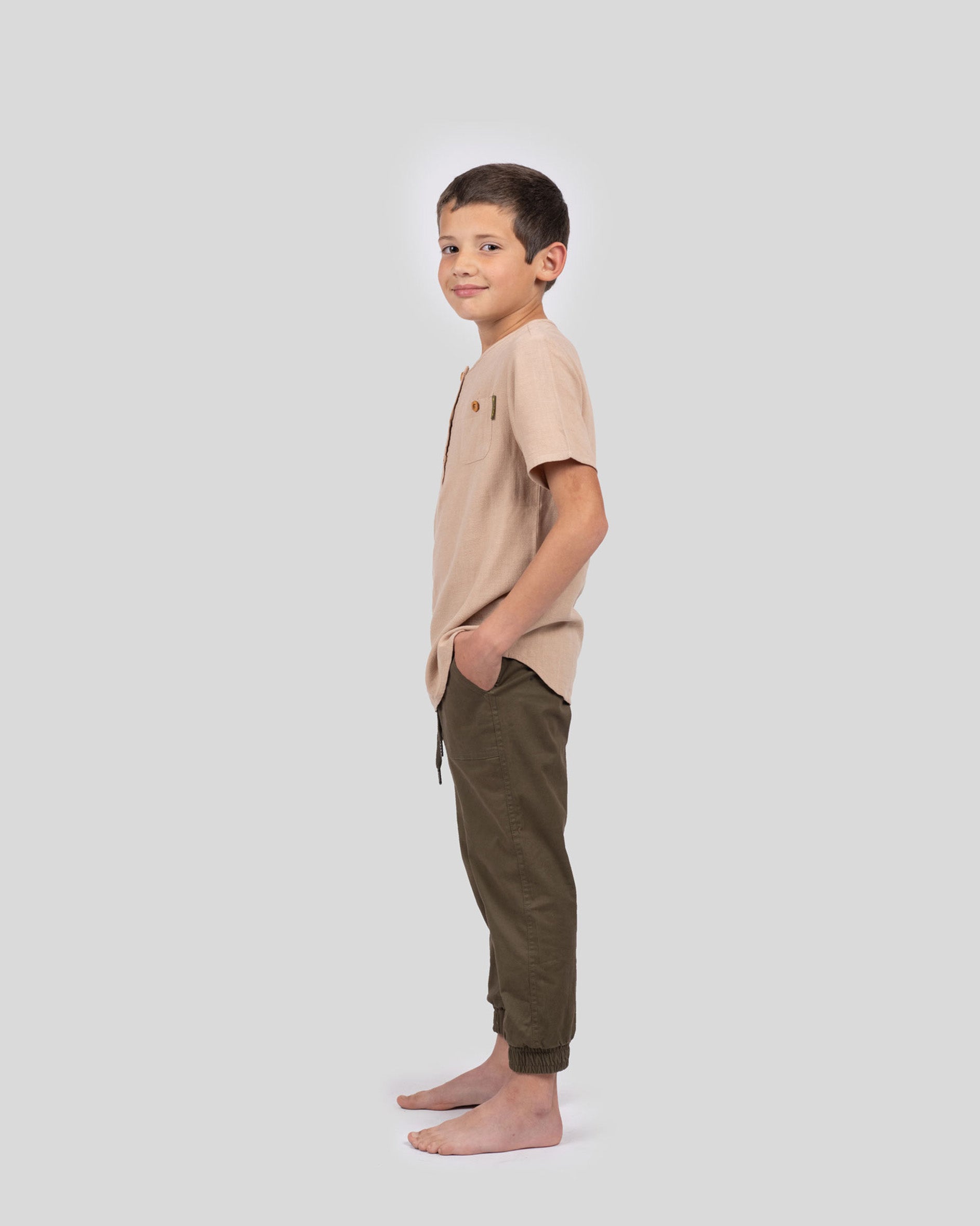 Camisa Zelki Lino Kids