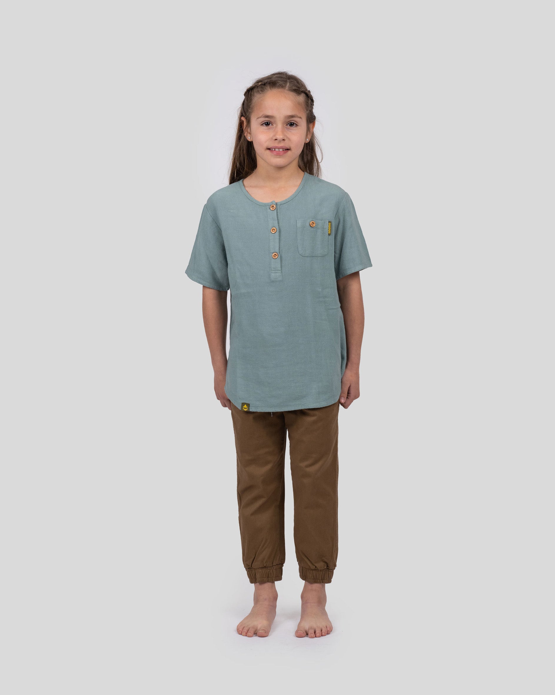 Camisa Zelki Lino Kids